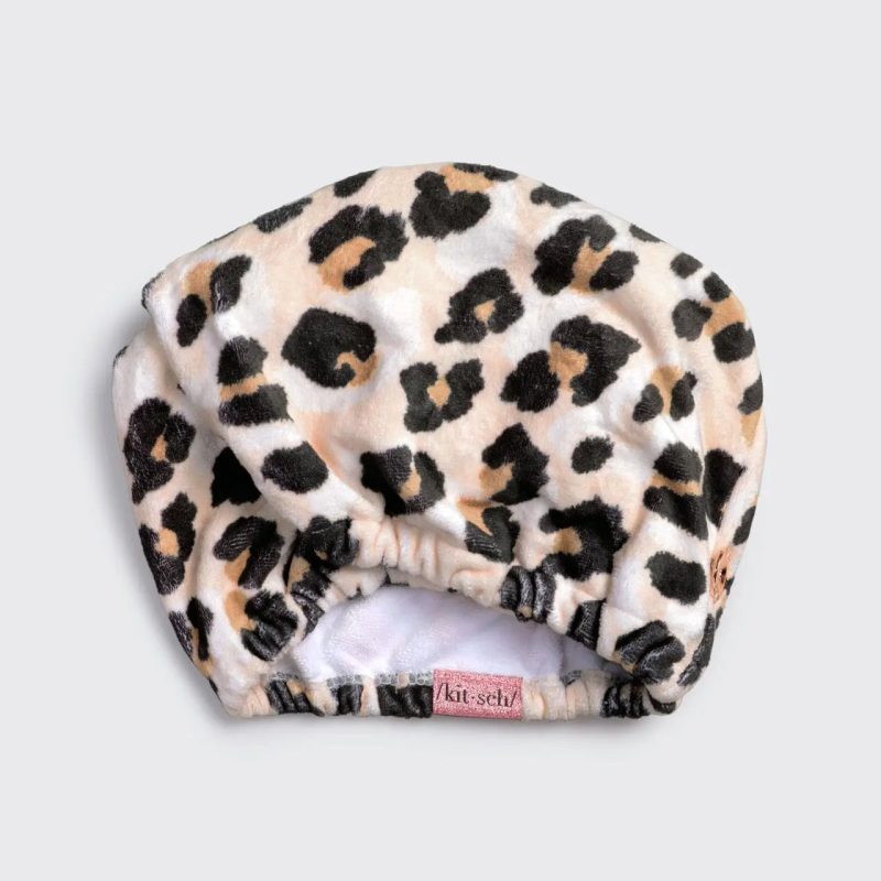 4921 Cleanse microfiber hairTowel leopard 2