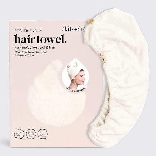 5250 EcoFriendly HairTowel Cleanse Ivory hero 1280x1280px