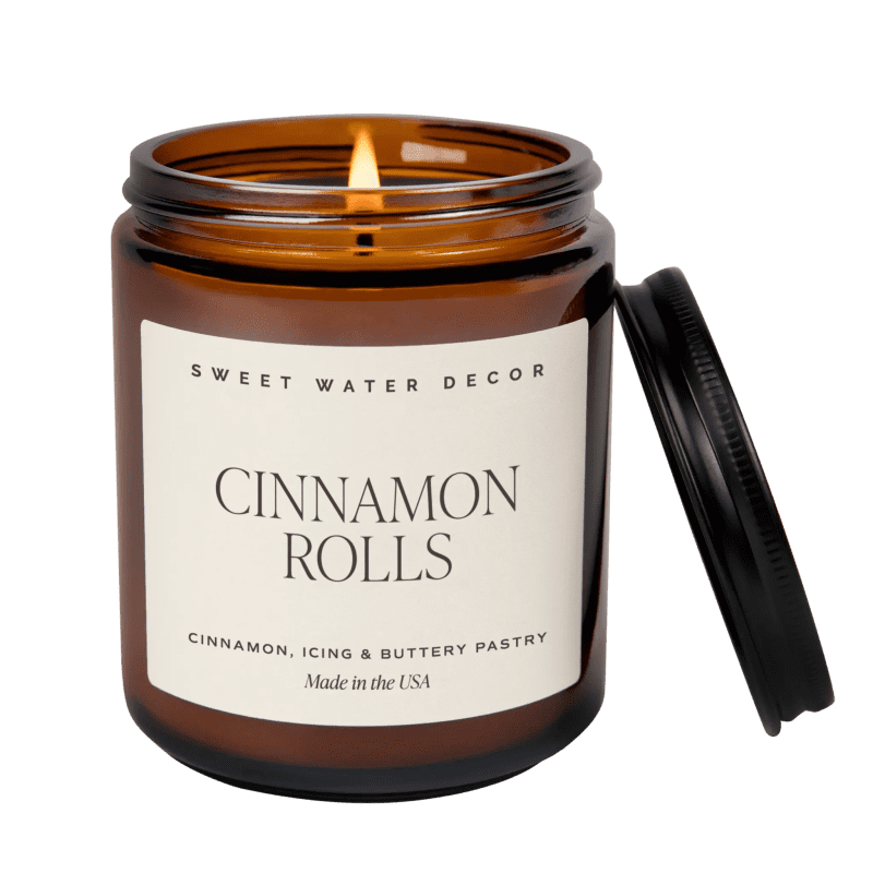 C107A CINNAMON ROLLS 2023 AMBER CANDLE SWEET WATER DECOR WB 335229