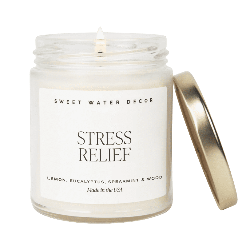 C147 STRESS RELIEF 2023 CLEAR CANDLE SWEET WATER DECOR WB 945953