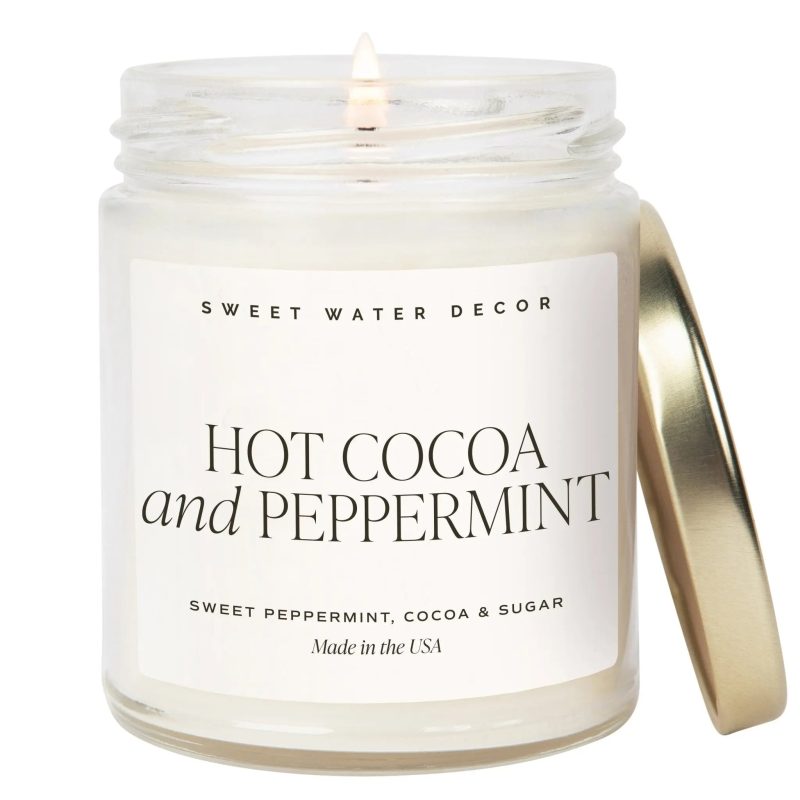 C152 HOT COCOA AND PEPPERMINT 9OZ CANDLE SWD 2024 WB 586740