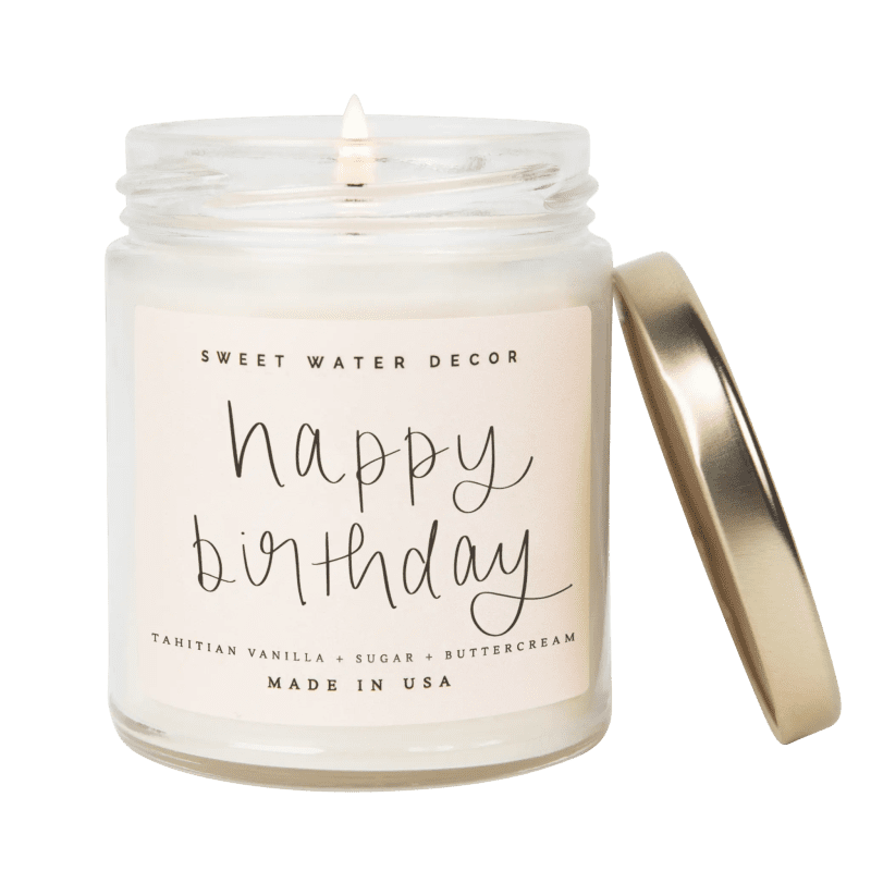 CJ005 HAPPY BIRTHDAY 2023 QUOTE CANDLE SWEET WATER DECOR WB 396696