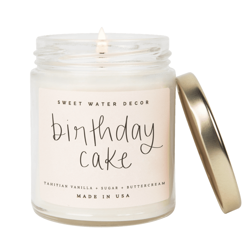 CJ070 BIRTHDAY CAKE 2023 QUOTE CANDLE SWEET WATER DECOR WB