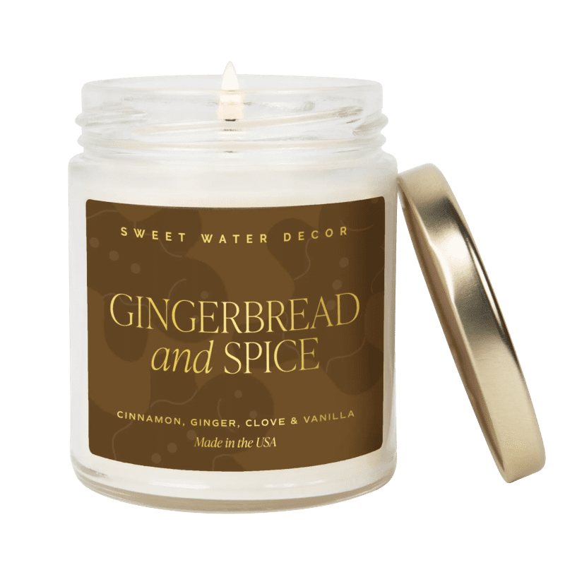 CJ084 GINGERBREAD AND SPICE PATTERNED CANDLE WB SOONA SEPT 2023 SWEET WATER DECOR 1 813603