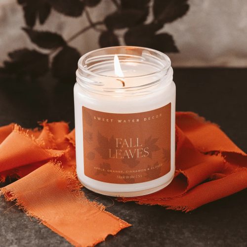 CJ117 FALL LEAVES NON TOXIC CANDLE 574736