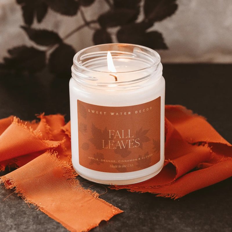 CJ117 FALL LEAVES NON TOXIC CANDLE 574736