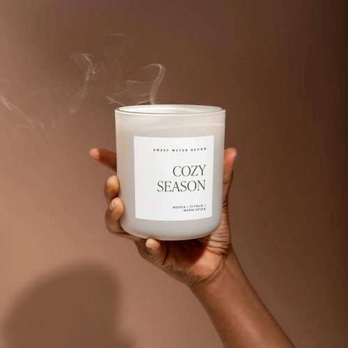 CL101 COZY SEASON 15OZ TAN MATTE CANDLE SOONA JUNE 2023 SWEET WATER DECOR 2 377758