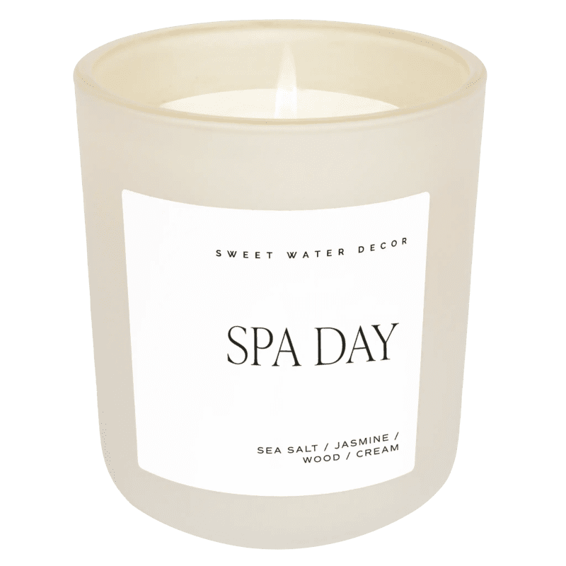 CL123 SPA DAY 15OZ TAN MATTE CANDLE WB SOONA JUNE 2023 SWEET WATER DECOR 653832