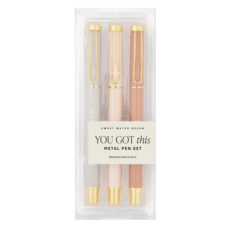 PN024 YOU GOT THIS 2023 METAL PEN SET PACKAGING SWEET WATER DECOR 615889