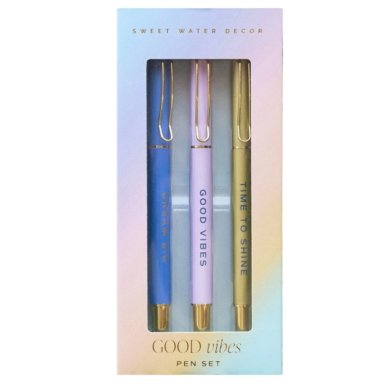 PN027 GOOD VIBESL PEN SET HOT METAL STUDIO DEC 2023 SWEET WATER DECOR WB 1 994240