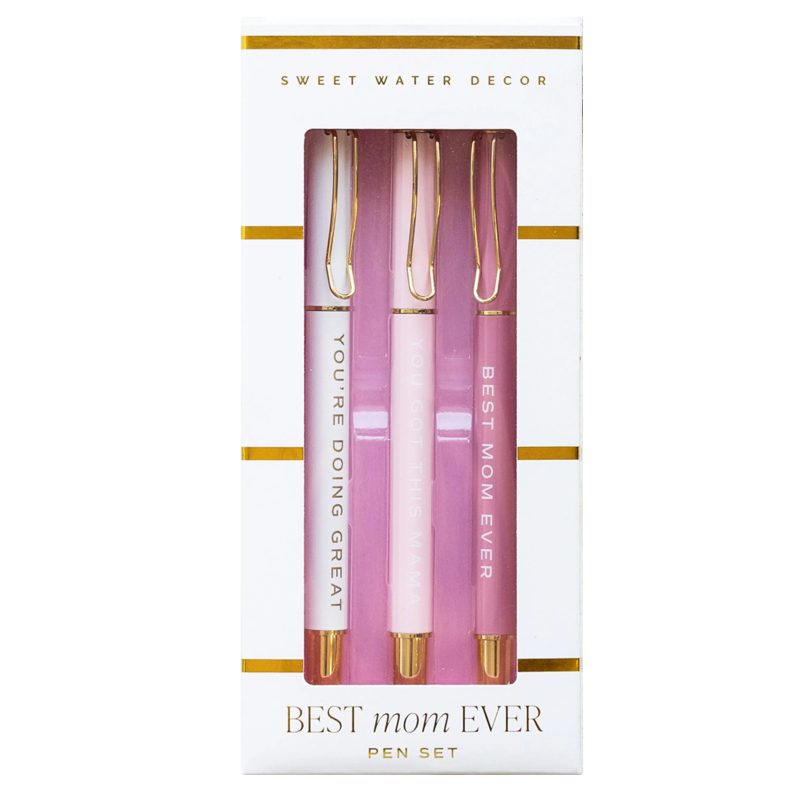 PN028 BEST MOM EVER PEN SET HOT METAL STUDIO DEC 2023 SWEET WATER DECOR WB 1