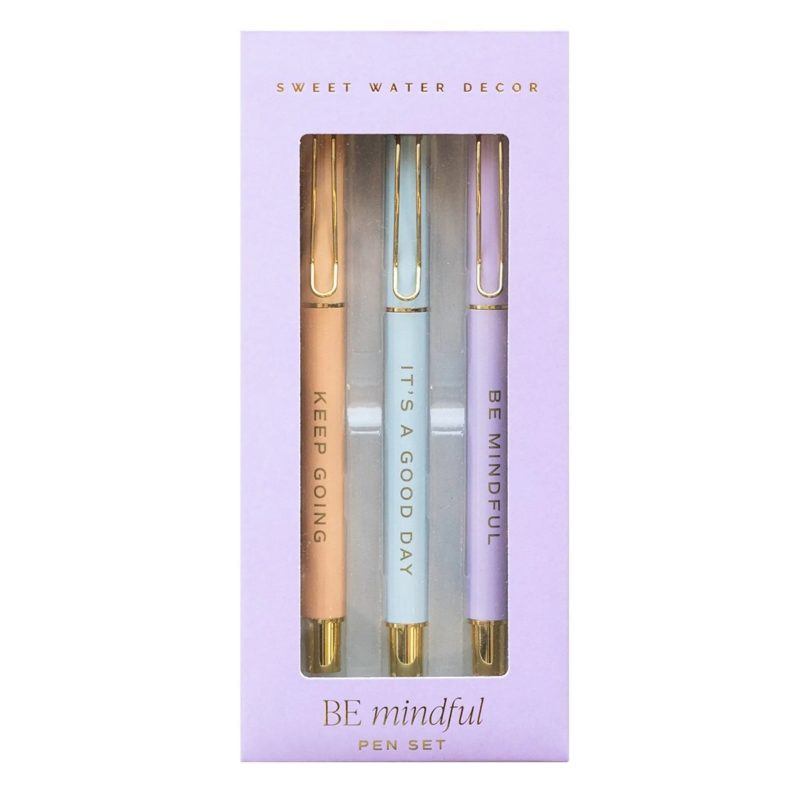 PN029 BE MINDFUL PEN SET HOT METAL STUDIO DEC 2023 SWEET WATER DECOR 1 186437