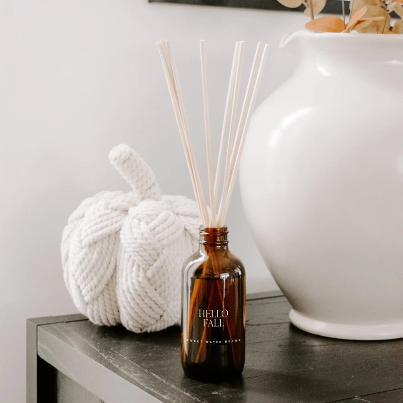 R117A HELLO FALL AMBER REED DIFFUSER INFINITY HOMES MAY 2023 SWEET WATER DECOR 6 238841