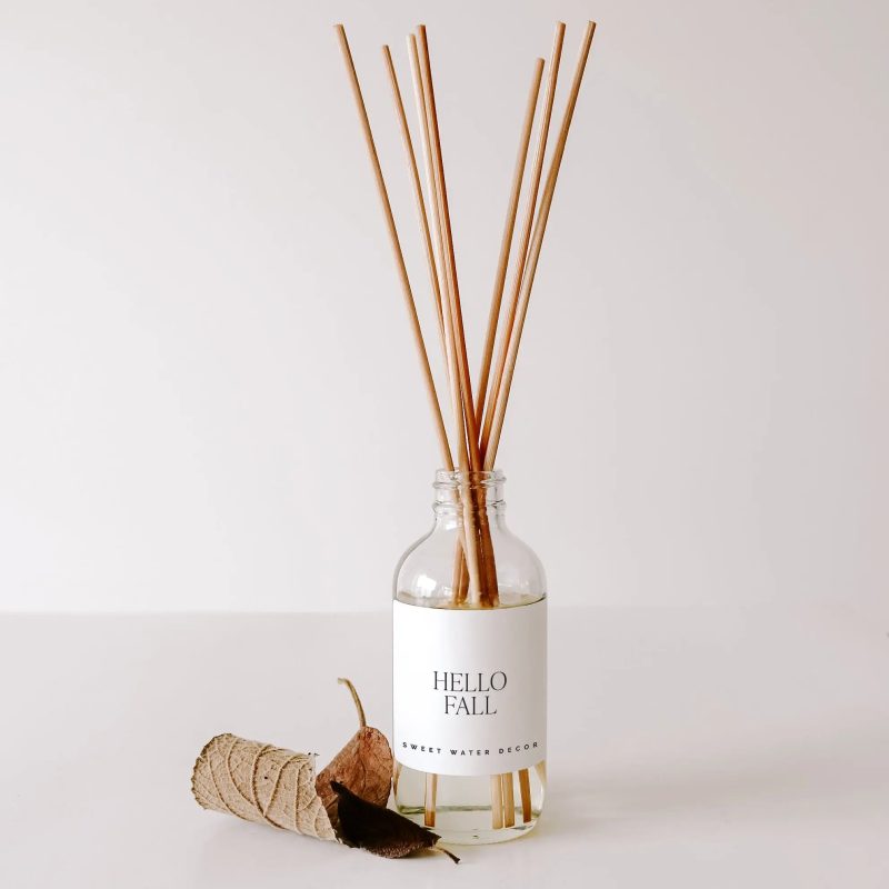 R117C HELLO FALL CLEAR REED DIFFUSER INFINITY HOMES MAY 2023 SWEET WATER DECOR 6