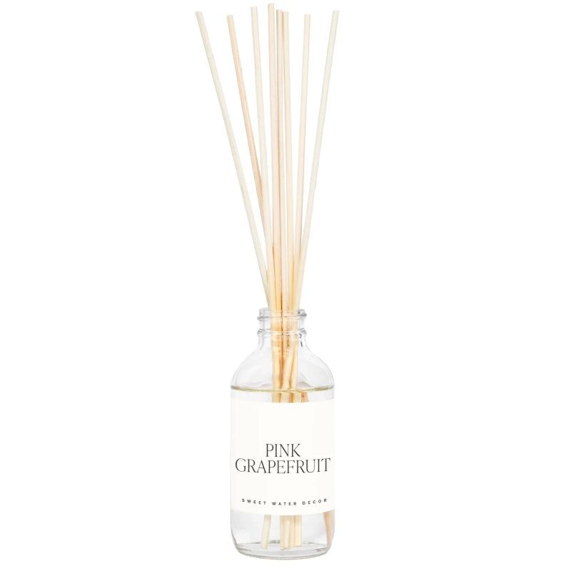 R164C PINK GRAPEFRUIT CLEAR REED DIFFUSER BOX WB SOONA MAY 2023 SWEET WATER DECOR 2 569024